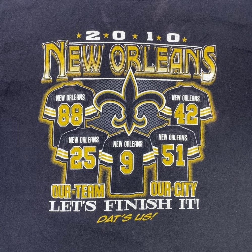 2010 Super Bowl Champions‎ New Orleans Saints football shirt